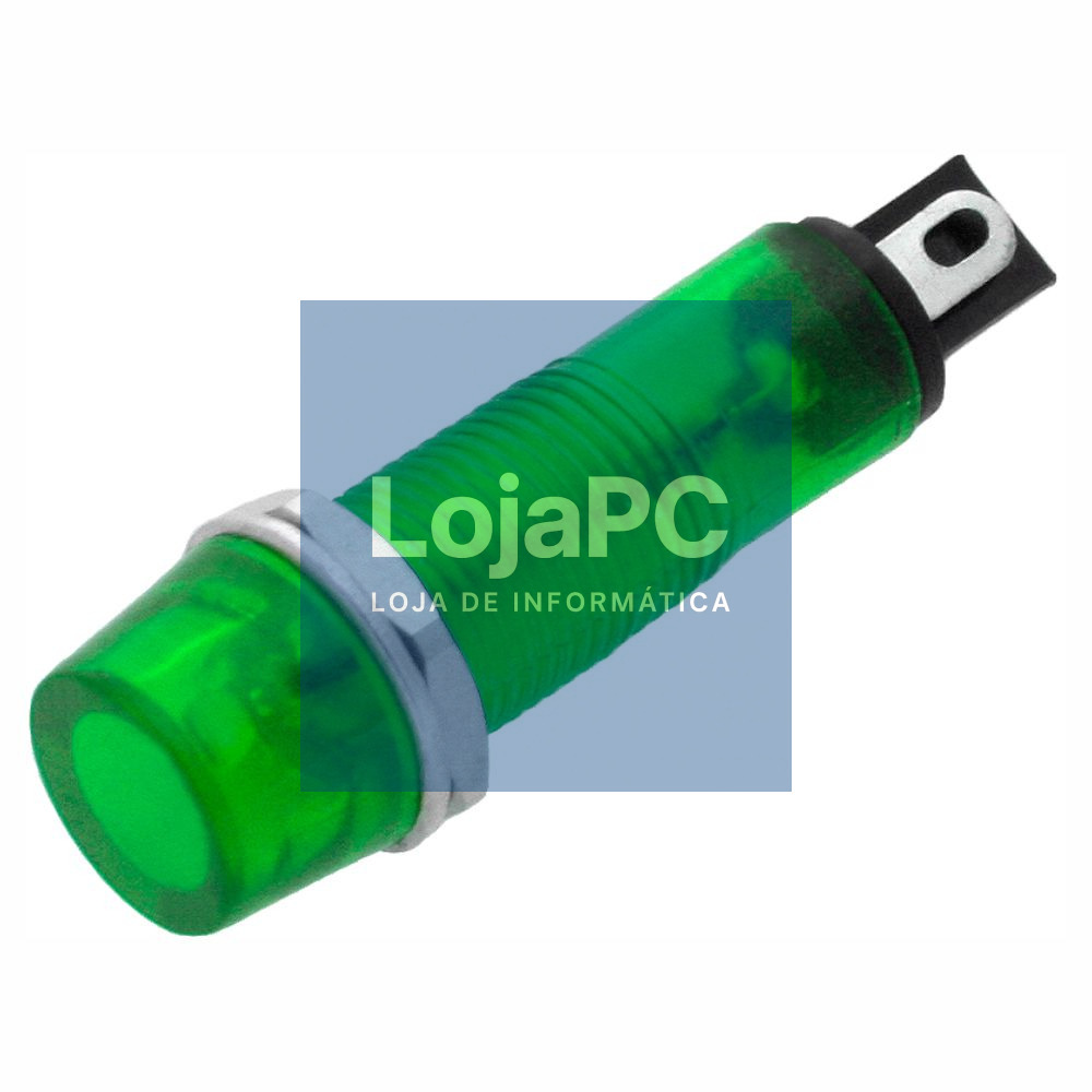 Luz Piloto Redondo Verde 9mm 230V