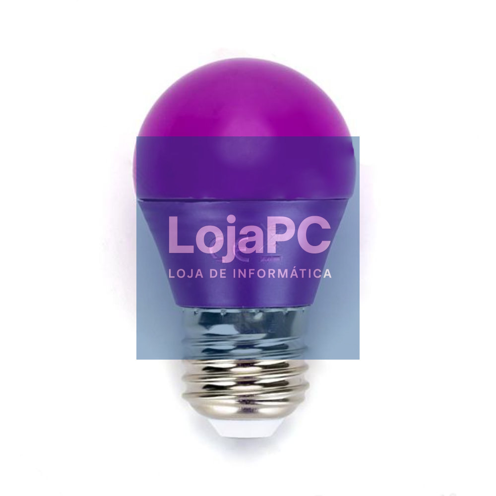 Lâmpada E27 4W= 30W 230V LED Roxo