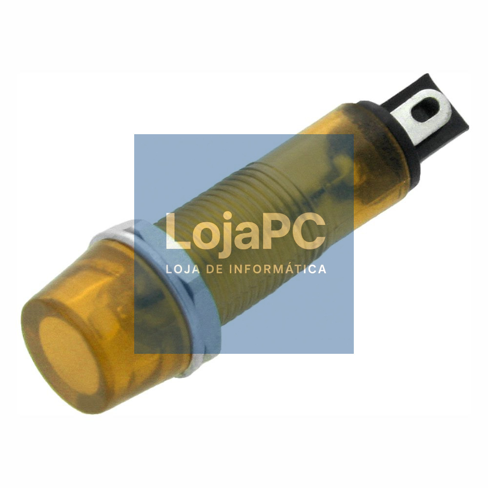 Luz Piloto Redondo Amarelo 9mm 230V