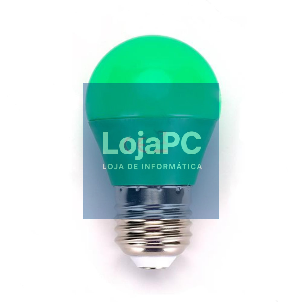 Lâmpada E27 4W= 30W 230V LED Verde