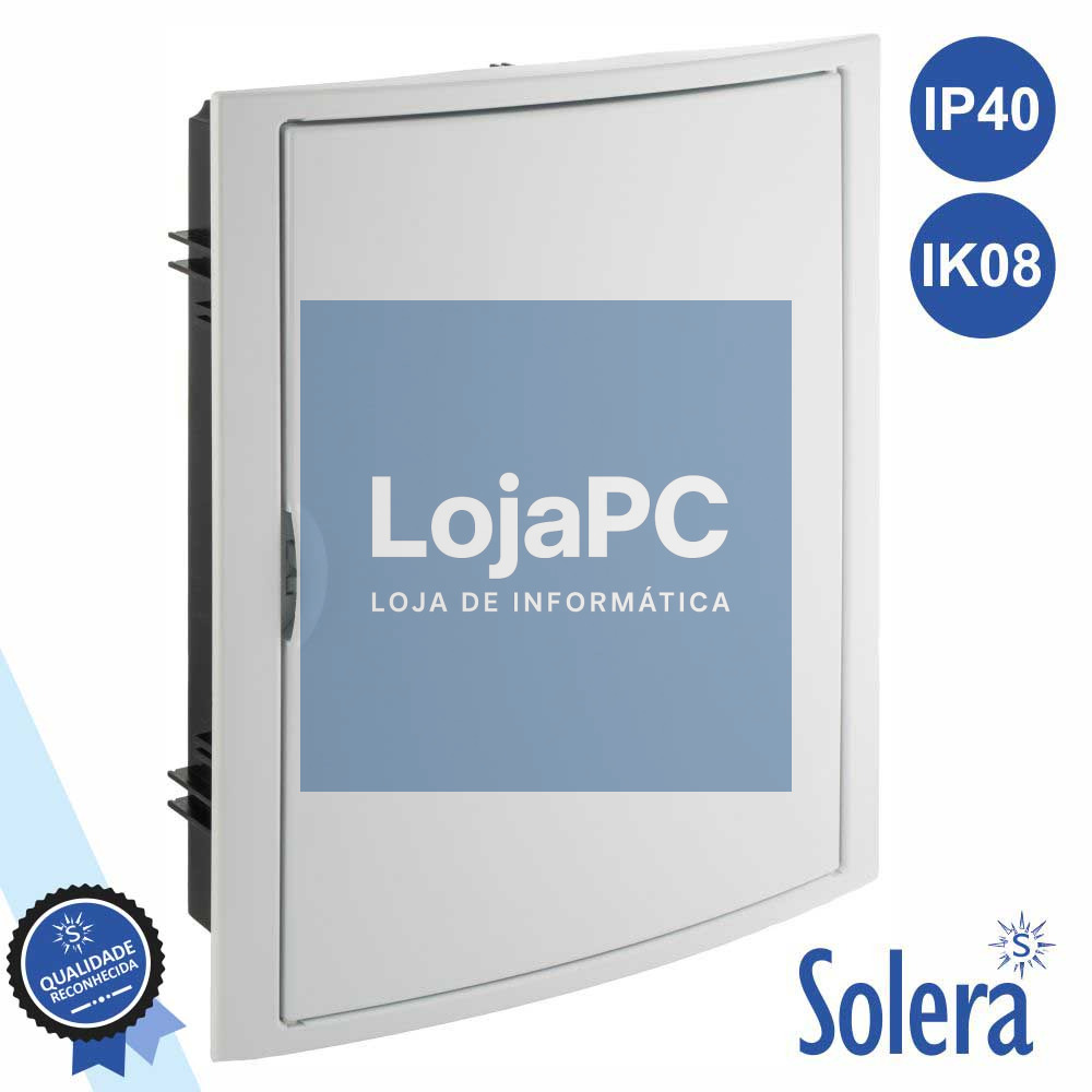 CAIXA DISTRIBUIÇÃO ELÉTRICA 28 ELEMENTOS IP40 IK08 SOLERA