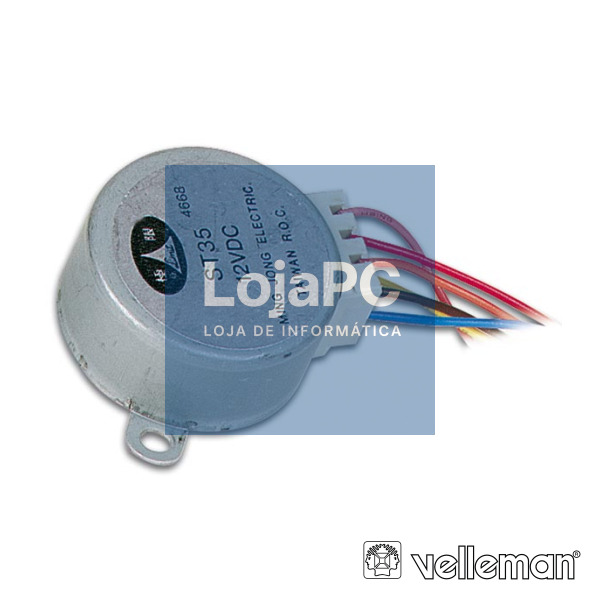 MOTOR PASSO A PASSO 12V 60MA 7.5° C/ 48 PASSOS
