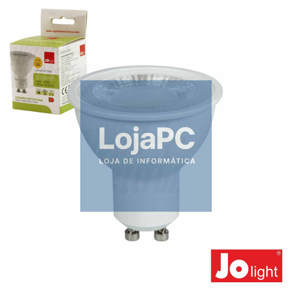 Lâmpada LED GU10 6.5W 105º 230V 2700K 500lm JOLIGHT