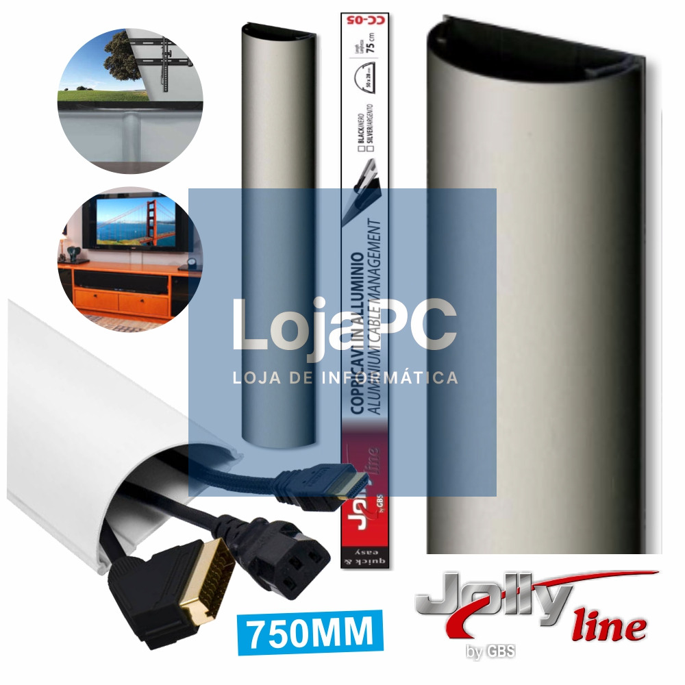 COBERTURA P/ CABOS PAREDE CINZA 75CM JOLLY