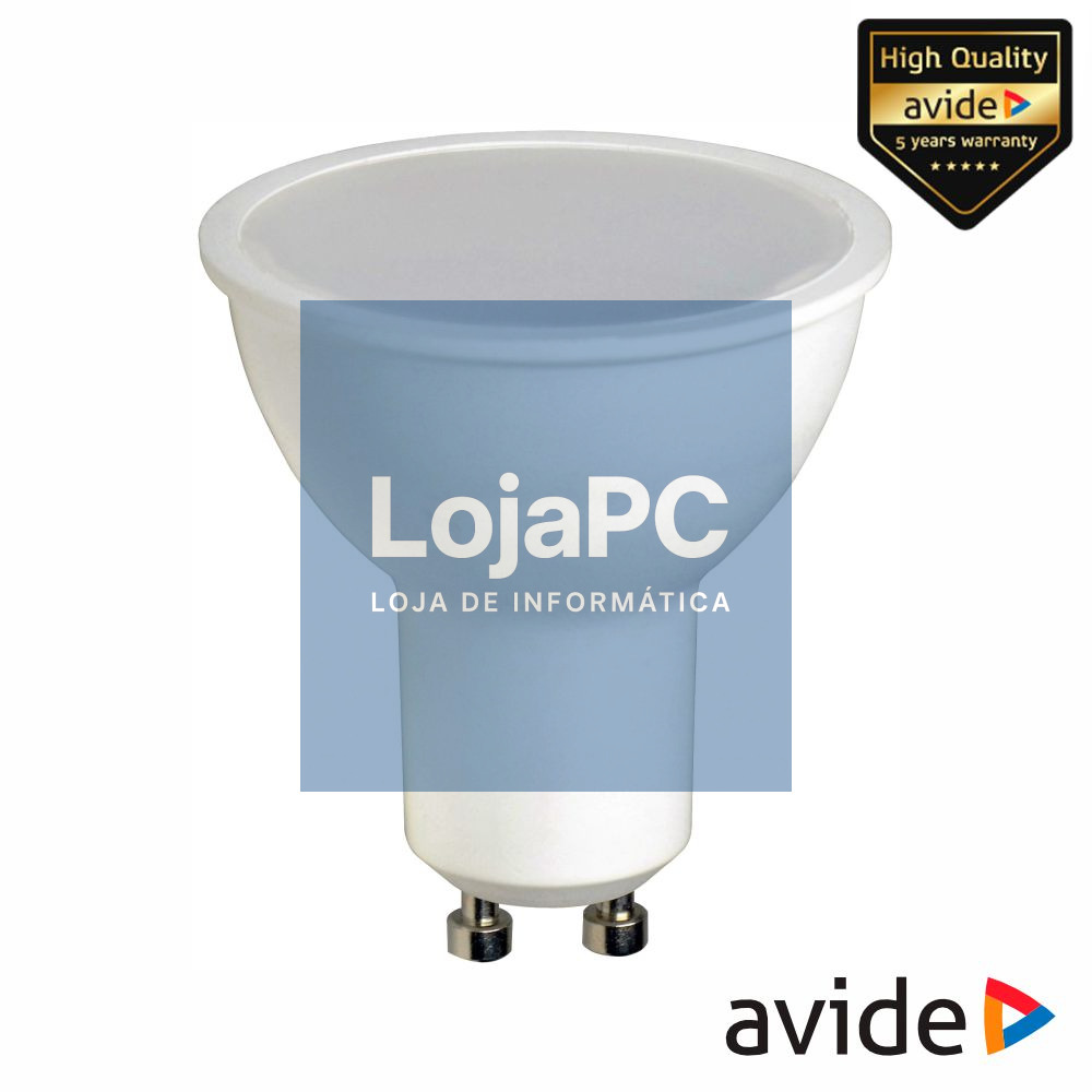 Lâmpada LED GU10 Spot 4W 230V 6400K 345lm AVIDE