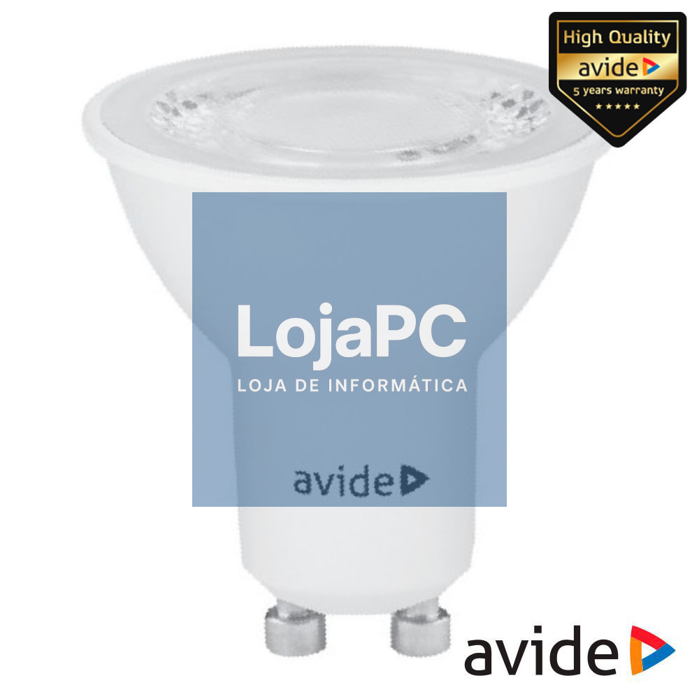 Lâmpada LED GU10 Spot 36º 7W 230V 4000K 620lm AVIDE