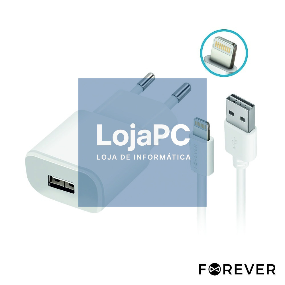 ALIMENTADOR COMUTADO + CABO LIGHTNING TIPO 2A FOREVER