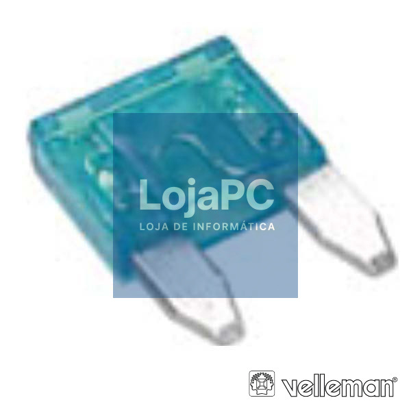 FUSÍVEL DE AUTOMÓVEL MINI 15A AZUL VELLEMAN
