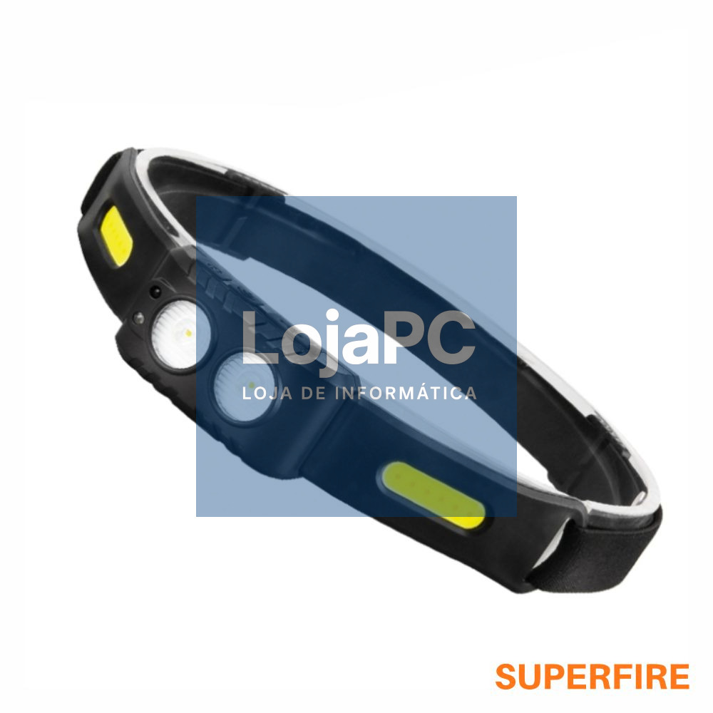 Lanterna de Cabeça 2 em 1 6W 220lm IP44 SUPERFIRE