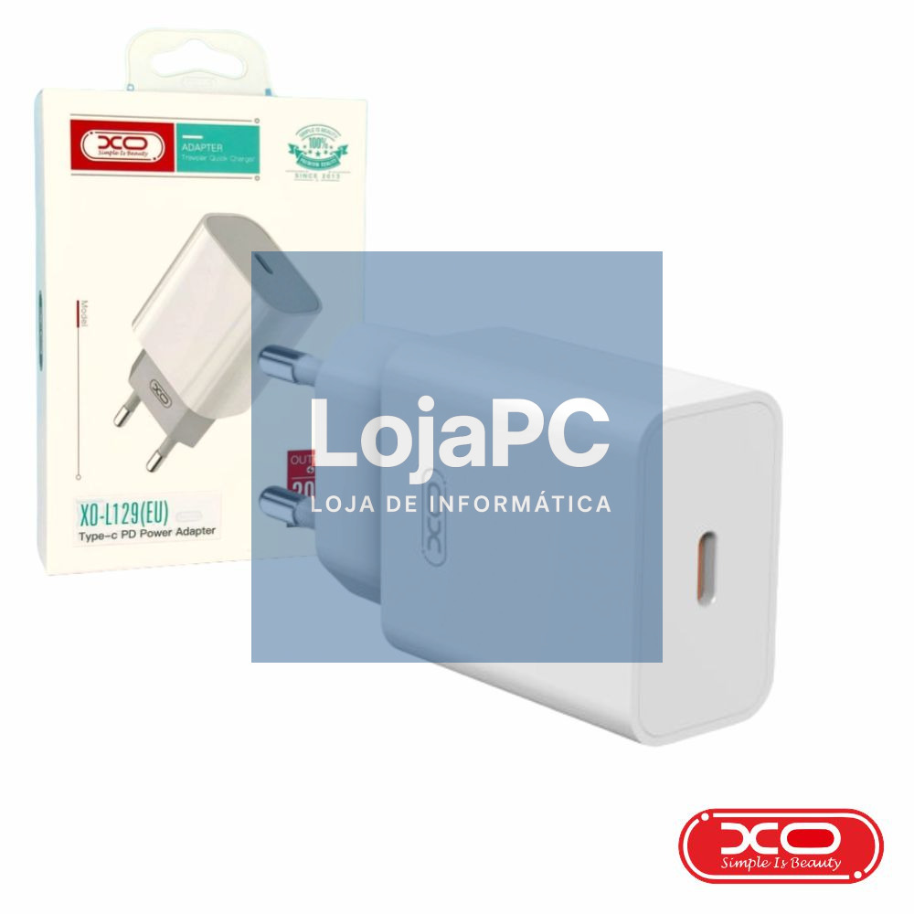 Alimentador USB-C 5V 3A 20W QC+PD XO