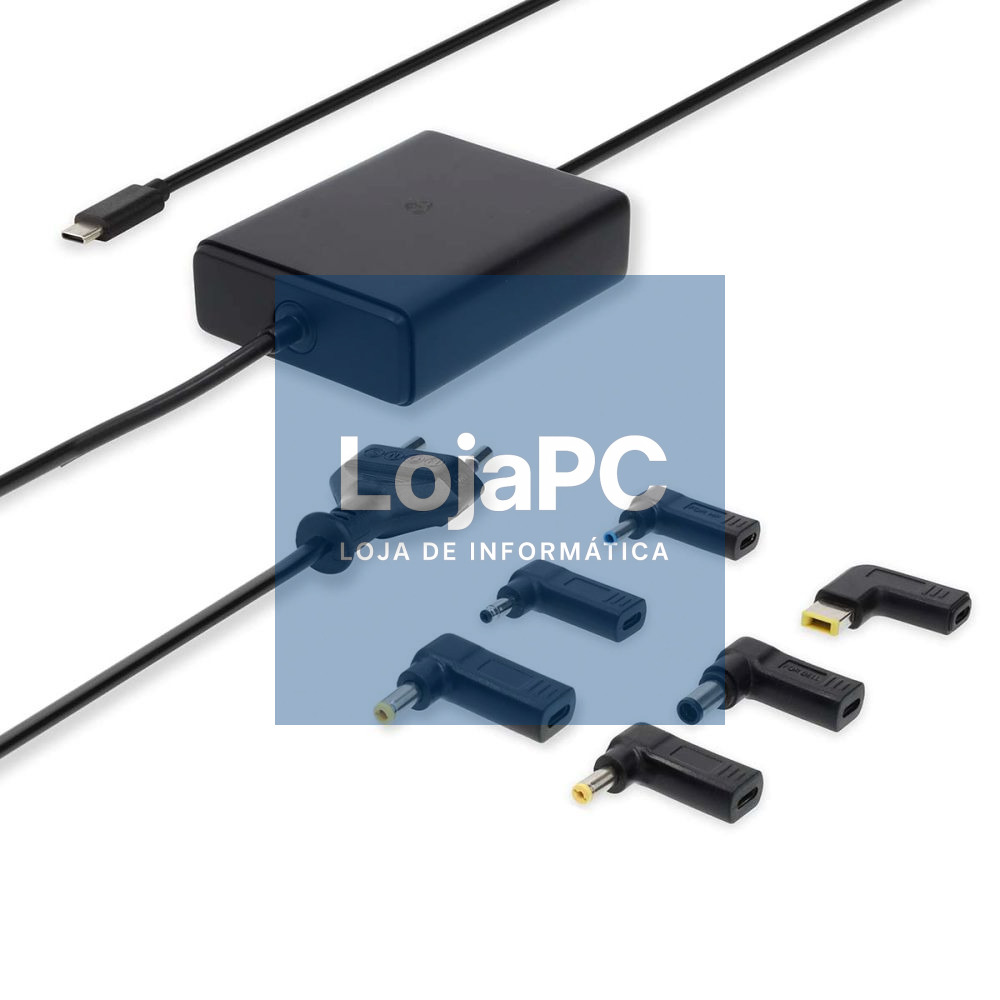 Alimentador Comutado USB-C PD 65W GaN