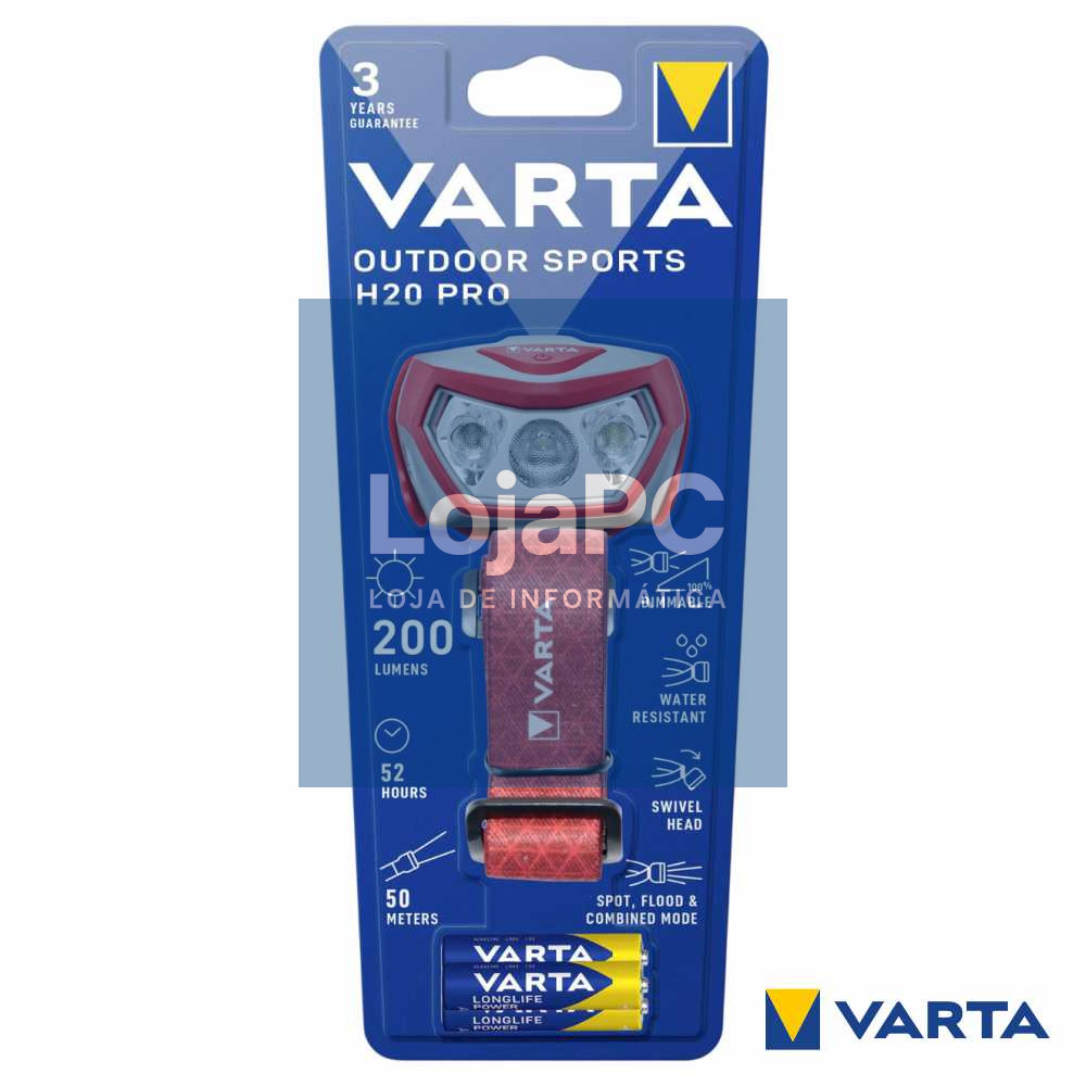 Lanterna de Cabeça LED Outdoor Sports H20 PRO VARTA