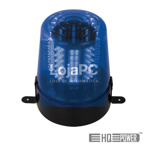 LUZ ROTATIVA AZUL 12V 12 LEDS HQ POWER