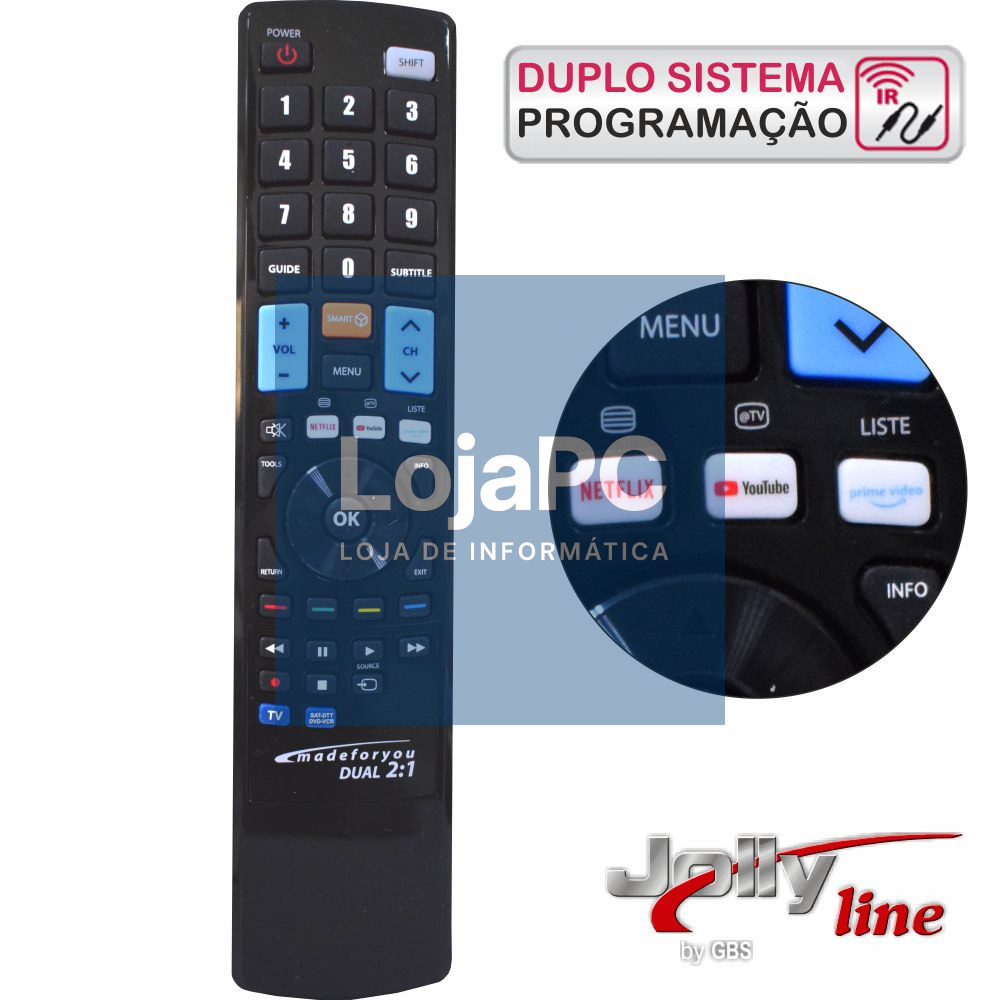 TELECOMANDO PROGRAMÁVEL 2:1 JOLLY