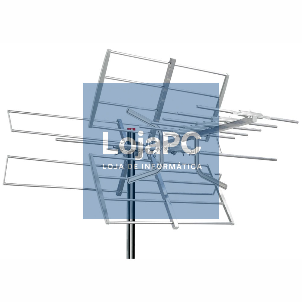Antena Tdt Exterior VHF/UHF 20 Elementos 15db Filtro Lte 5G