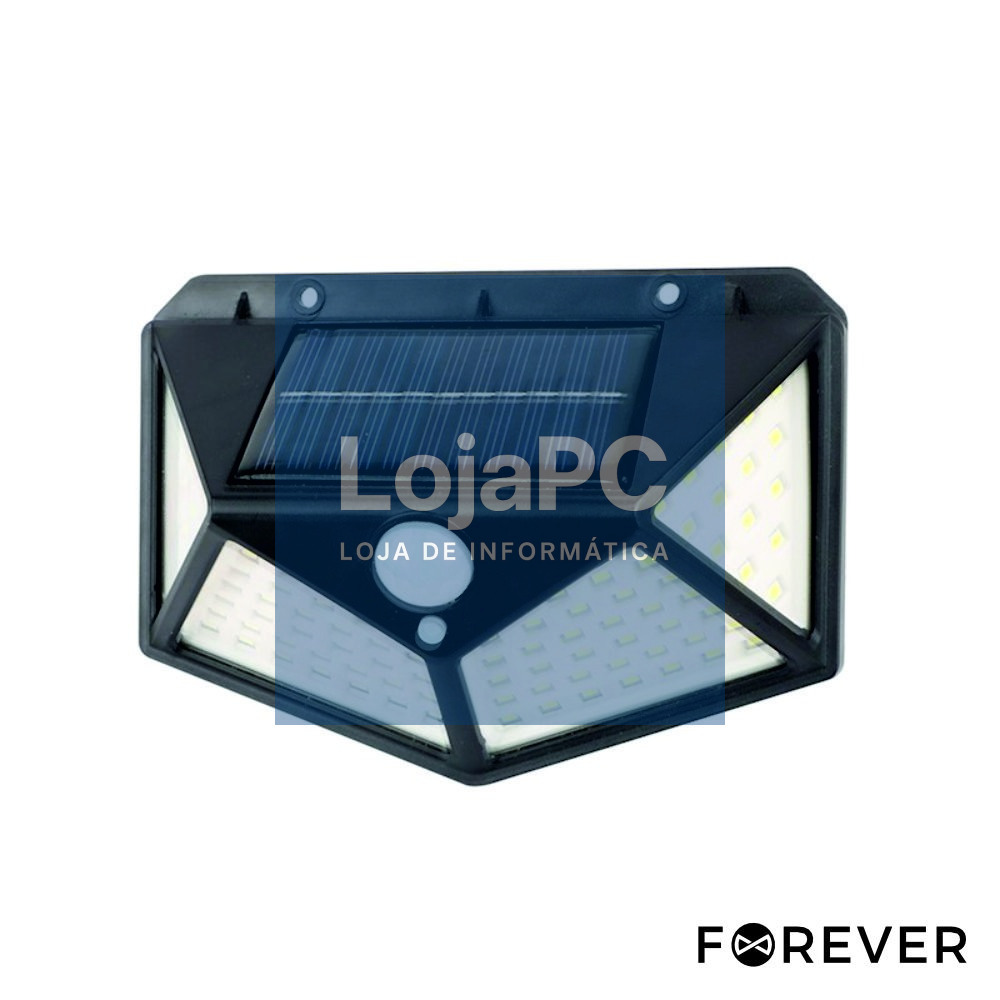 Candeeiro Exterior 6W 480lm 6000K C/ Sensor PIR Painel Solar