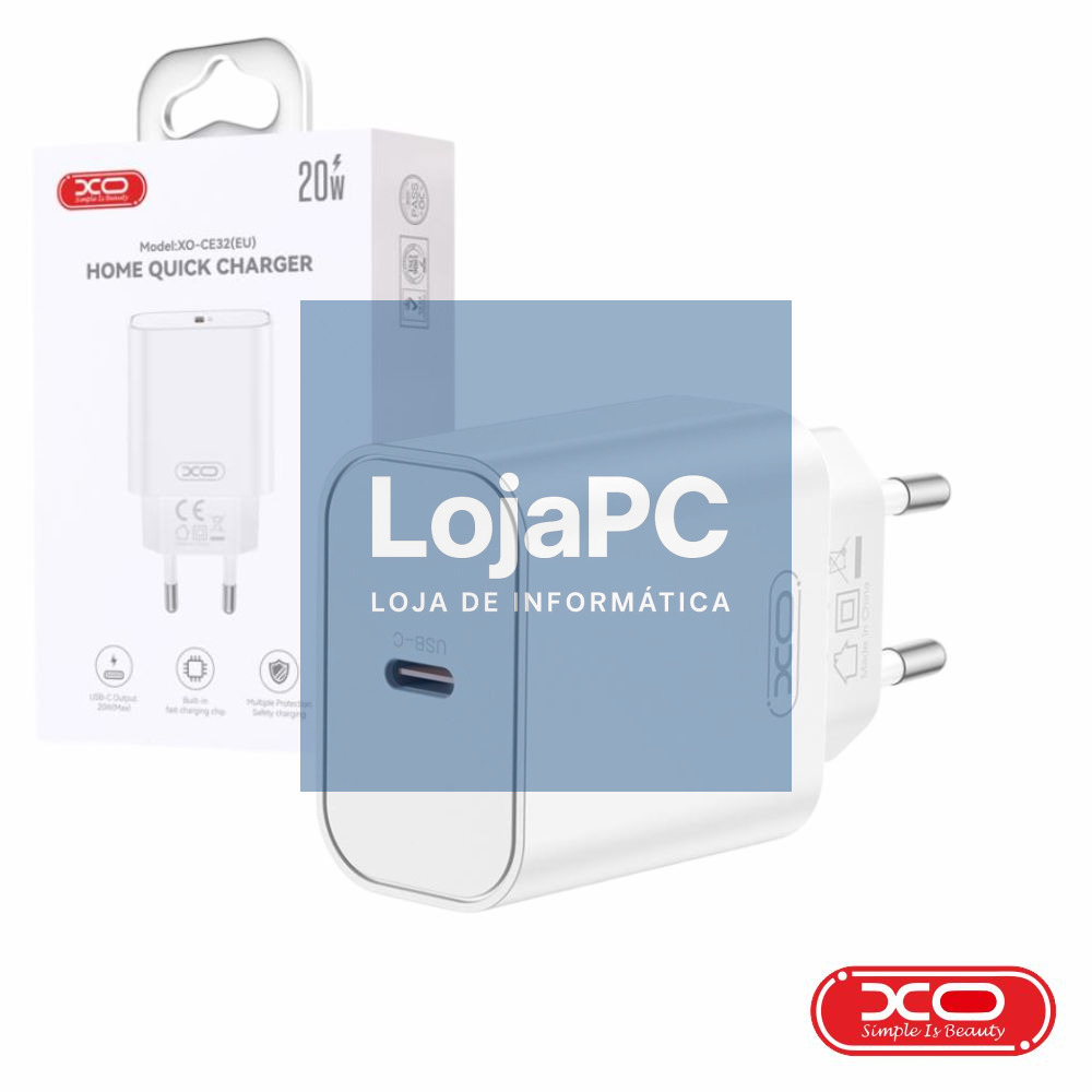 Alimentador USB-C 20W PD3.0 Branco XO