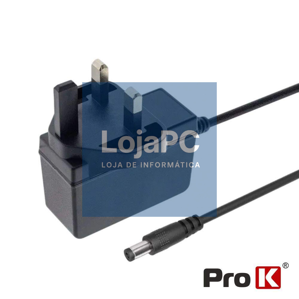 Alimentador Switching C/ Ficha Inglesa 12V 1A PROK