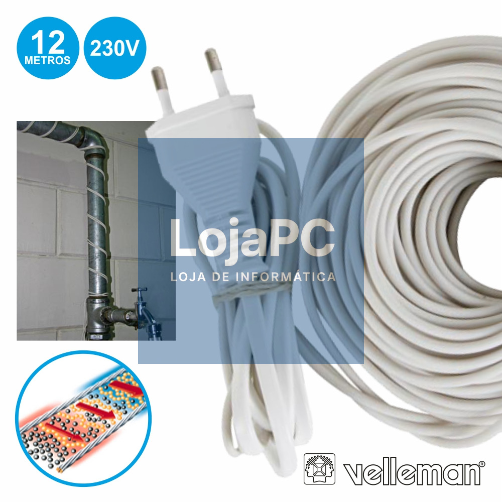 CABO DE AQUECIMENTO ANTI-CONGELAMENTO P/ TUBOS 230V 12M