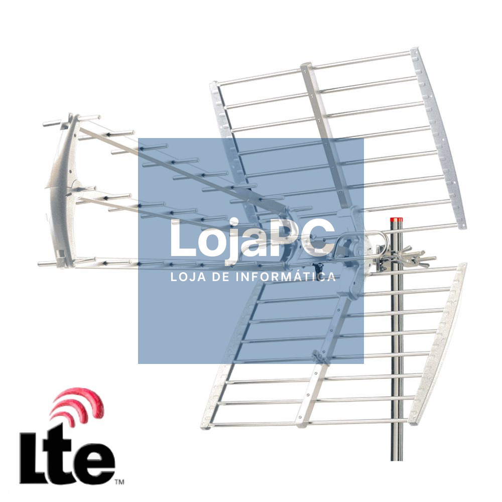 Antena Tdt Exterior UHF 43 Elementos 18db Filtro Lte 5G