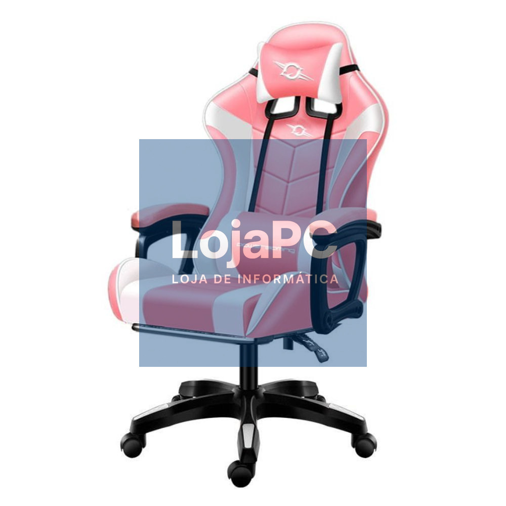 Cadeira Gaming Rosa/Branco