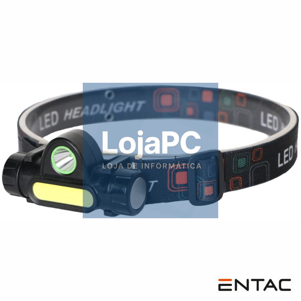 Lanterna de Cabeça COB+SMD 3W 120lm ENTAC