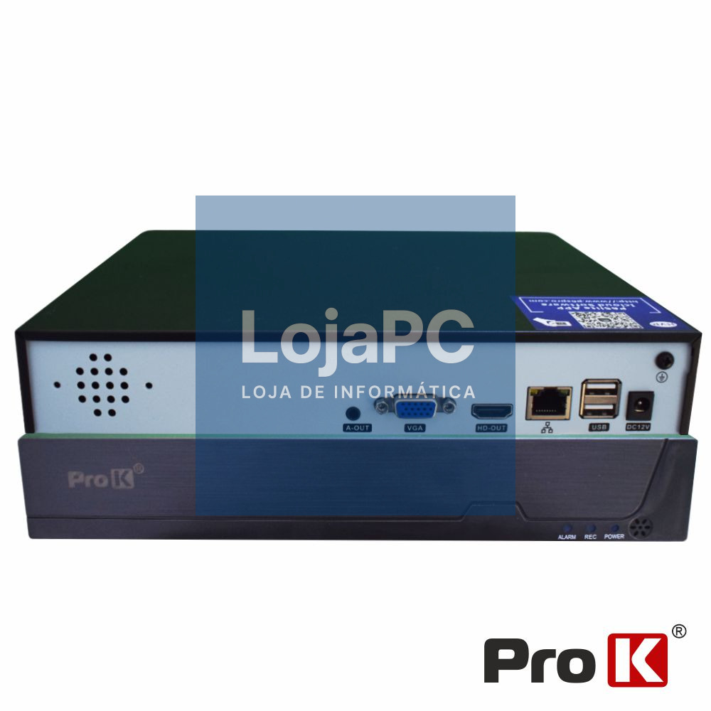 Vídeo-Gravador Digital 16 Canais H264 Ethernet PROK