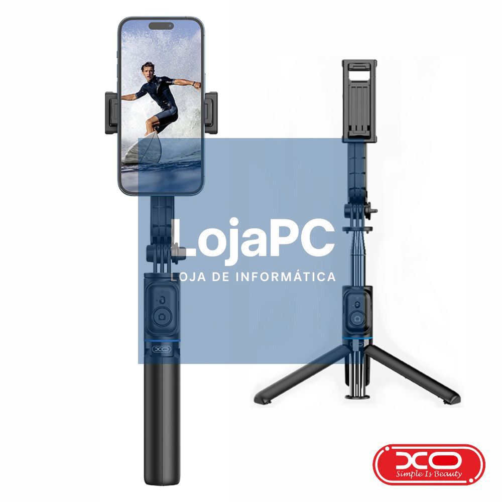 Vara Telescópica Monopod P/ Selfies C/ Função Tripé XO