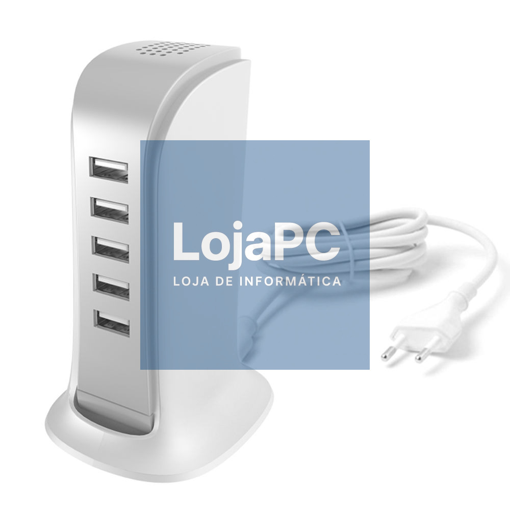 Carregador de Mesa C/ 5x USB-A 25W DUDAO