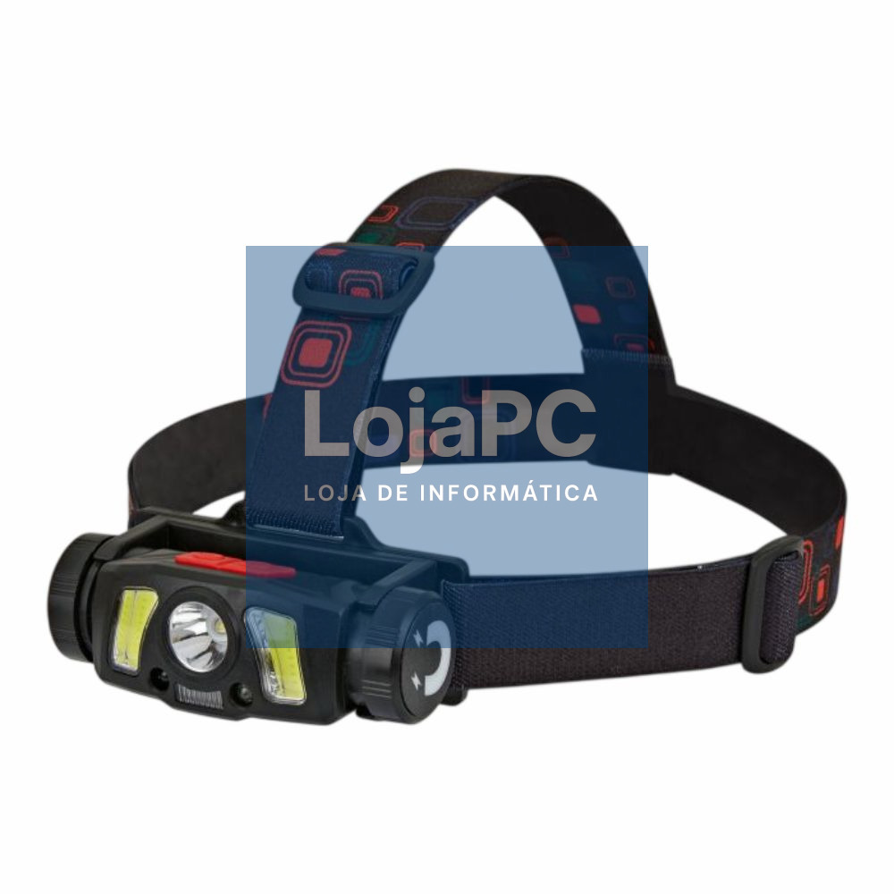 Lanterna De Cabeça LED Recarregável COB/XPG C/ Sensor VIRONE
