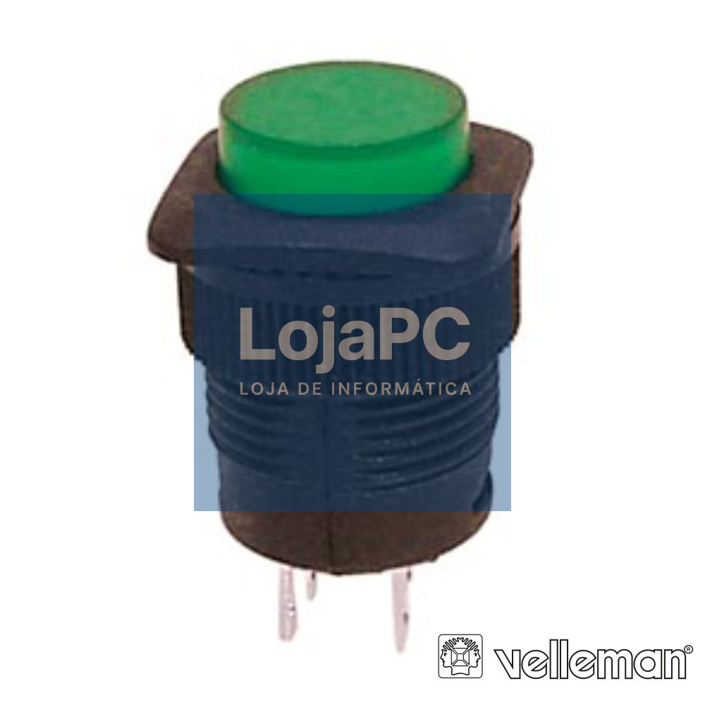 Interruptor OFF-(ON) Verde c/ LED VELLEMAN