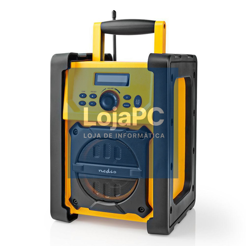 Rádio de Trabalho Ultra Resistente 15W IPX5 Bluetooth/FM/AUX