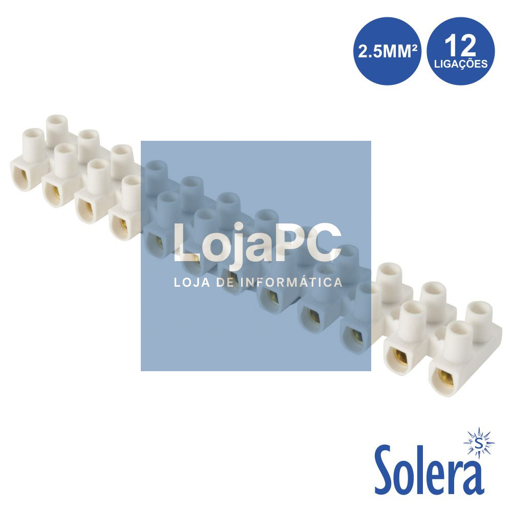 BARRA DE JUNÇÃO 12 COND 18A 2.5MM² BRANCO SOLERA