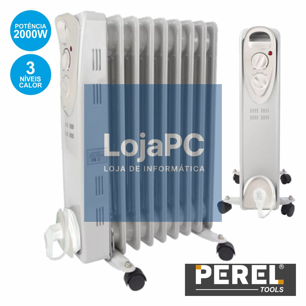 RADIADOR A ÓLEO 2000W 9 ELEMENTOS PEREL