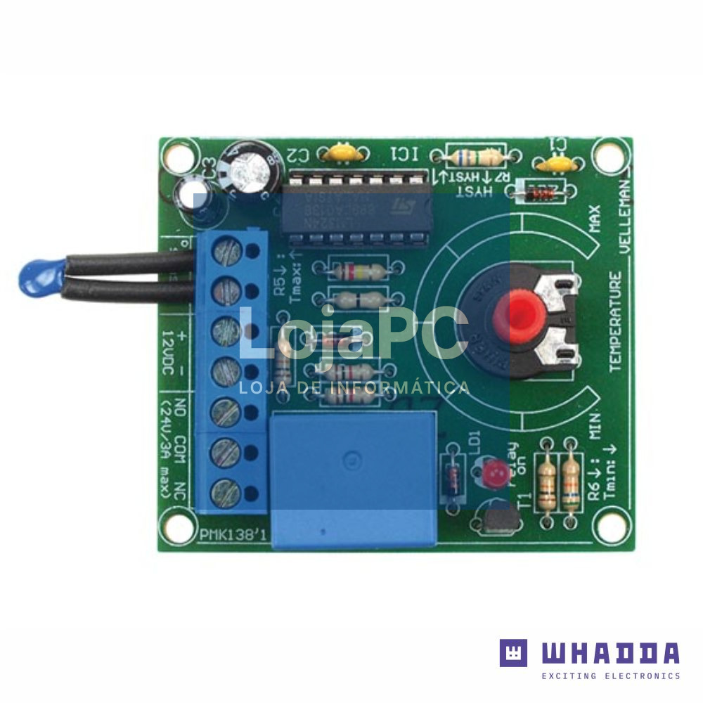 Mini Kit Termóstato C/ Sensor de Temperatura NTC WHADDA