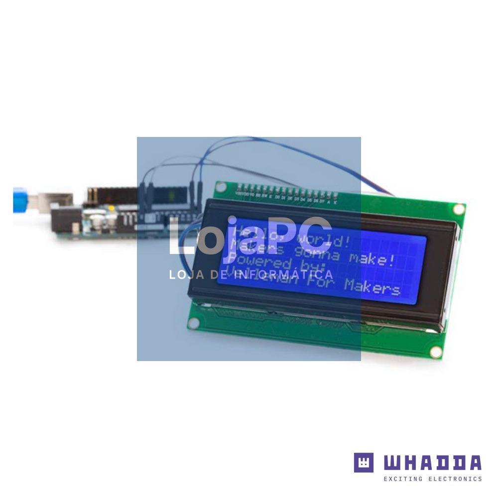 Display LCD 20x4 Luz de Fundo Azul WHADDA