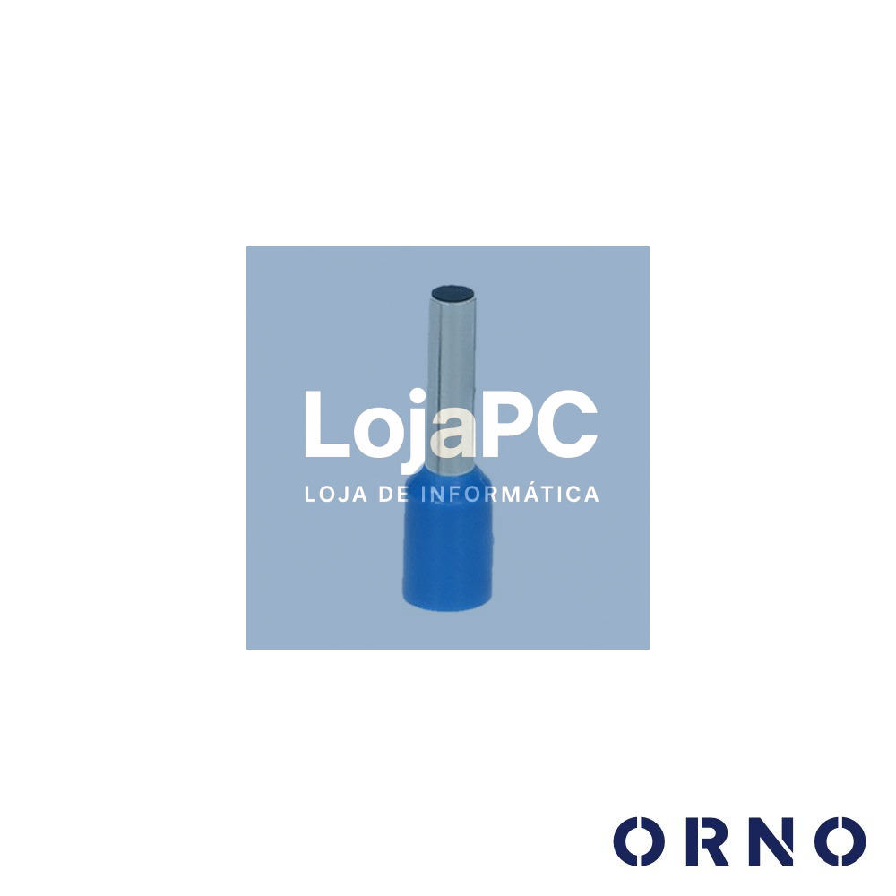 Terminal Ponteira Isolado 0.7mm 100x Azul ORNO