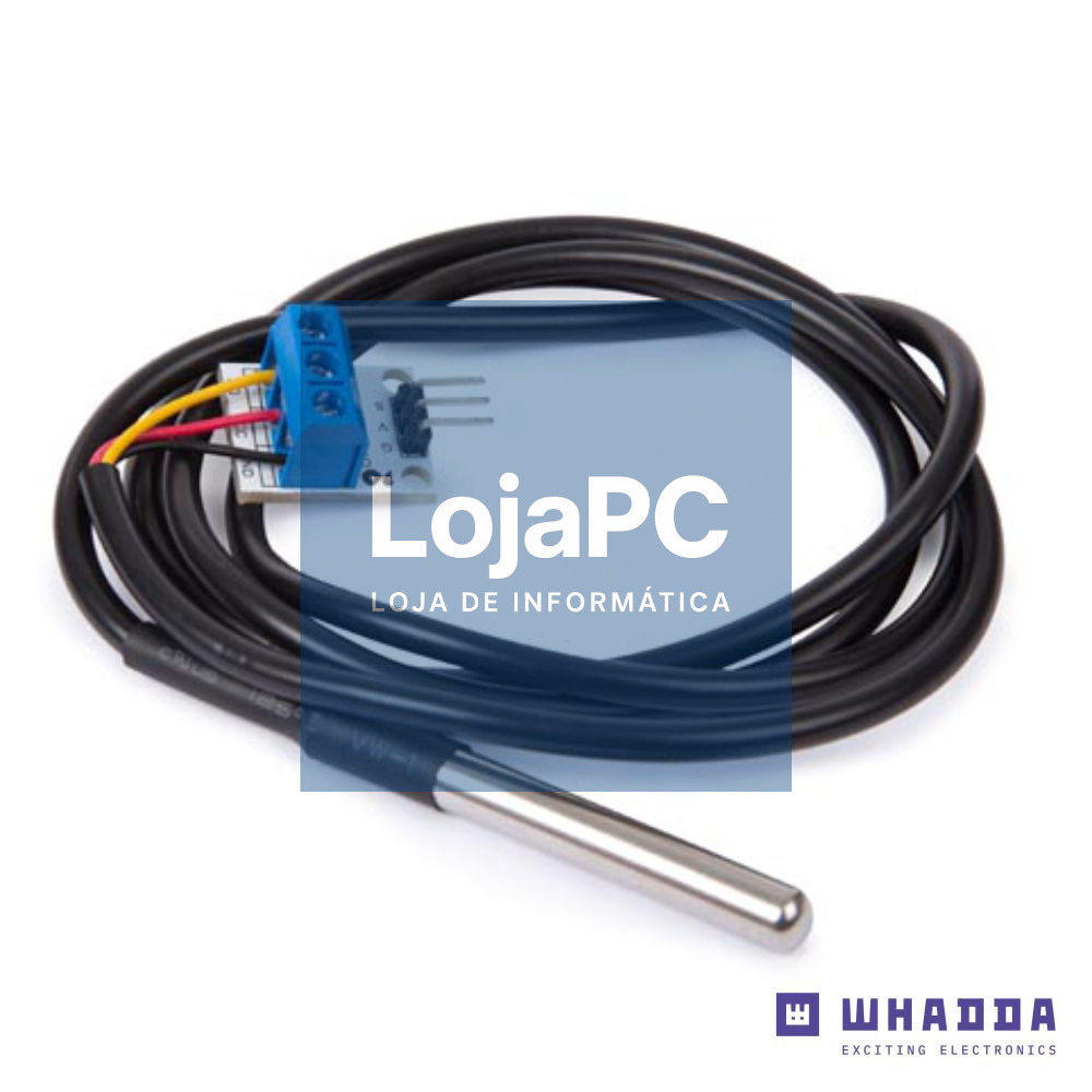 Sensor de Temperatura DS18B20 e Adaptador WHADDA