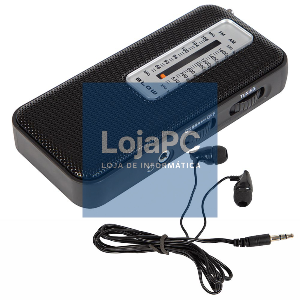 Rádio Portátil AM/FM A Pilhas