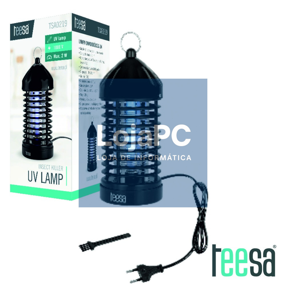 Mosquiteiro Elétrico C/ Lâmpada UV 2W TEESA