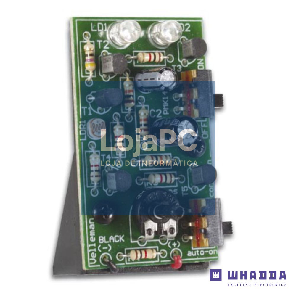 Kit Luz Intermitente C/ 2 LEDS Vermelhos WHADDA