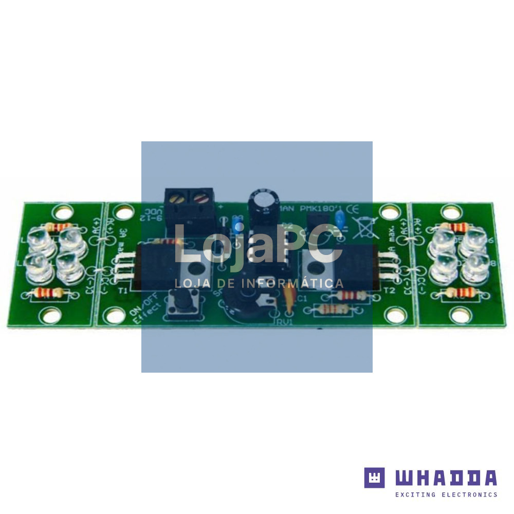 Kit Luz Intermitente LED de 2 Canais Alta Potência WHADDA