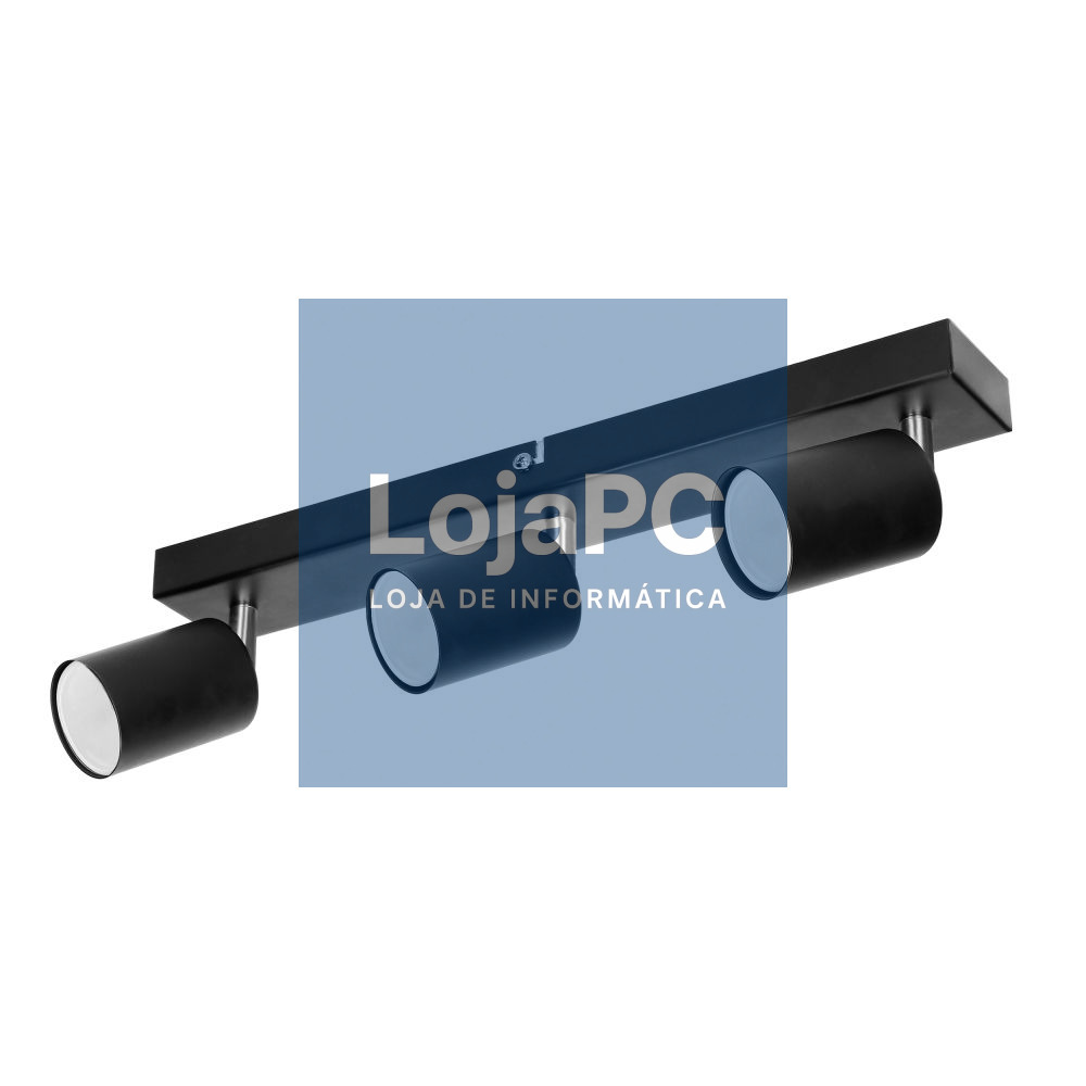 Candeeiro LED Teto/Parede 3x50W 140mm Preto ADVITI