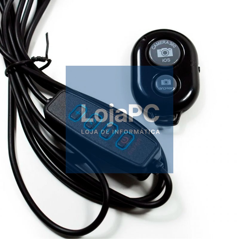 Tripod Support (180 cm) LED Light Ring COOL + Bluetooth Remote — imagem 4