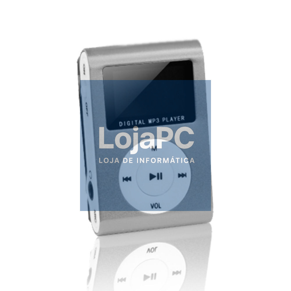 Leitor Mp3 C/ Rádio SD Mic Lcd Auscultadores