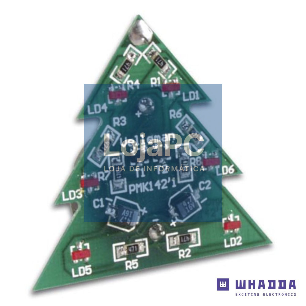 Kit Árvore de Natal 6 LEDS WHADDA