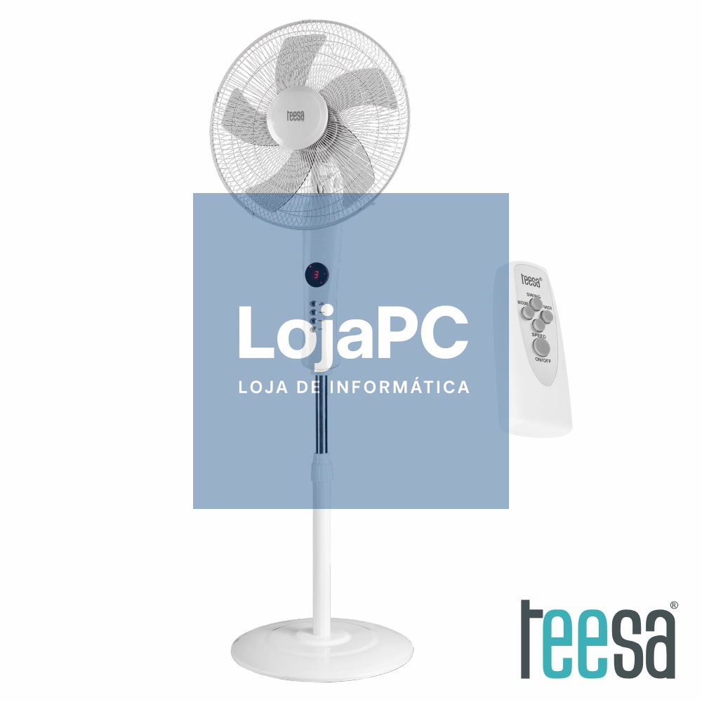Ventoinha de Pé Ø43cm C/ Comando e Temporizador TEESA