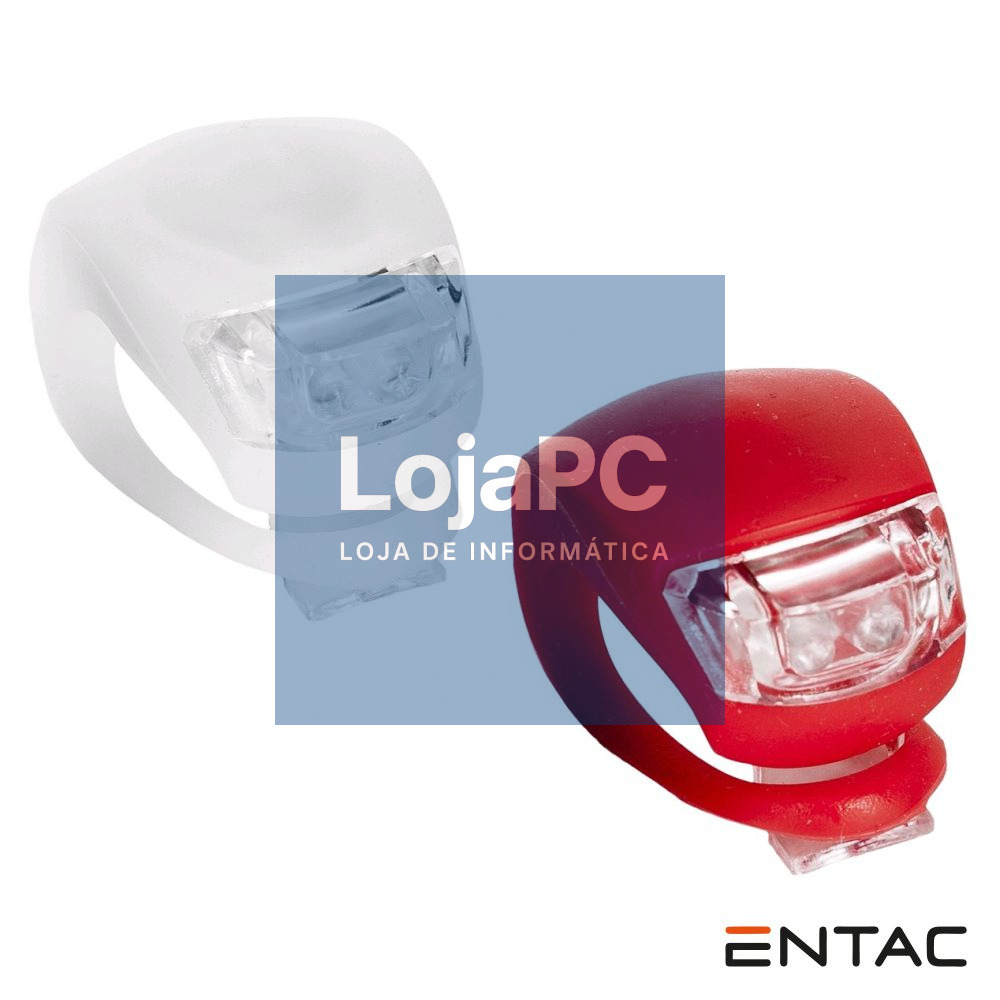 Conjunto De 2 Lanternas LED P/ Bicicleta IP65 ENTAC