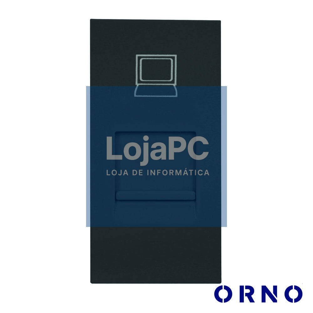 Módulo RJ45 22.55x45mm P/ Encastrar OR-GM-9010/B ORNO