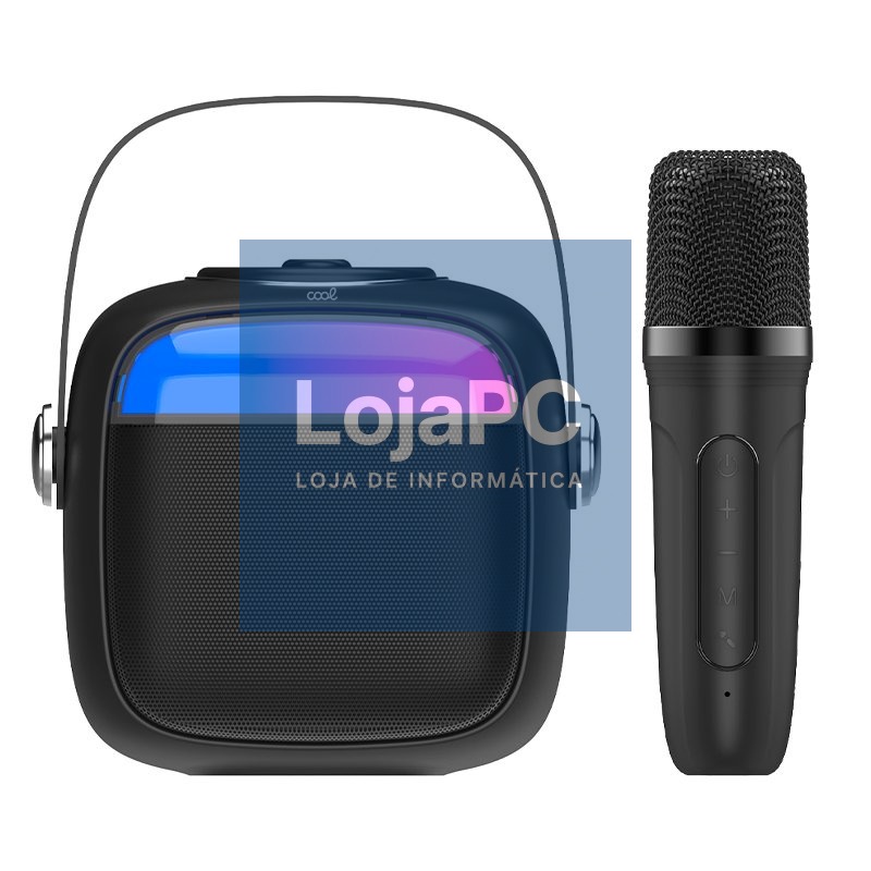 Universal Bluetooth Music Speaker 6W COOL Mini Karaoke + Microphone Black